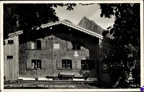 Ak Gerstruben Oberstdorf im Oberallgäu, Wirtschaft Gerstruben
