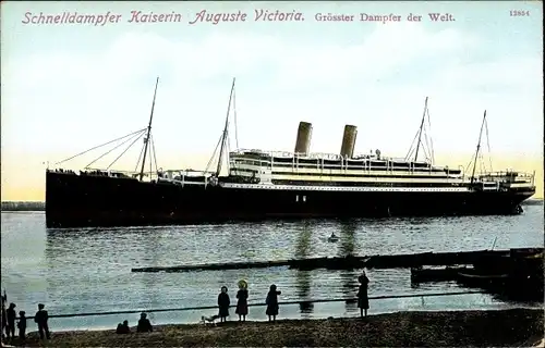 Ak Dampfer Kaiserin Auguste Victoria, HAPAG