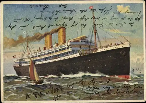 Ak Doppelschraubendampfer Karlsruhe, Norddeutscher Lloyd