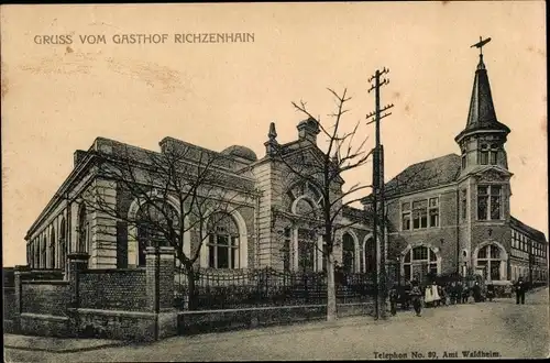 Ak Richzenhain Hartha Sachsen, Gasthof