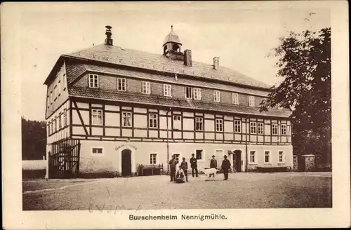 Ak Nennigmühle Pockau im Erzgebirge, Burschenheim, Landheim