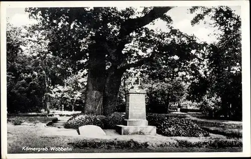 Ak Wöbbelin in Mecklenburg, Körnergrab