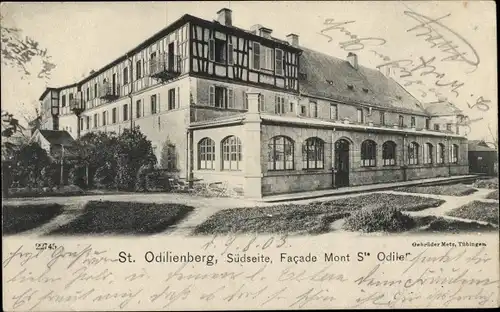 Ak Obernai Elsass Bas Rhin, Odilienberg Mont Sainte Odile, Südseite