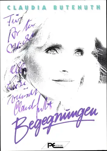 Ak Schauspielerin Claudia Butenuth, Portrait, Autogramm