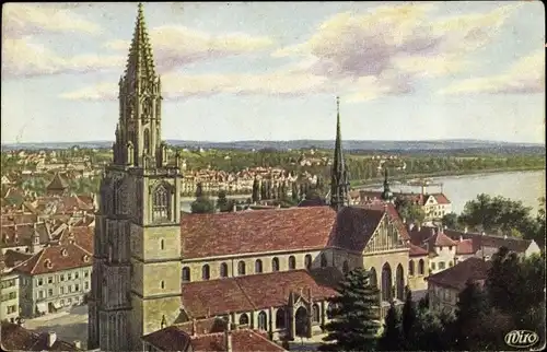 Ak Konstanz am Bodensee, Der Münster, Stadt