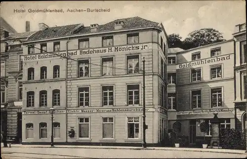 Ak Burtscheid Aachen Nordrhein Westfalen, Hotel Goldmühlenbad, Badehaus