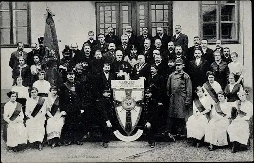 Ak Ernstbrunn in Niederösterreich, Nagelung, Gruppenaufnahme