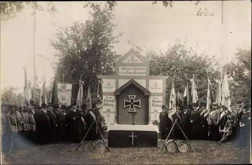 Foto Ak Werl in Westfalen, Nagelung, Eisernes Kreuz, Deutsche Soldaten in Uniformen