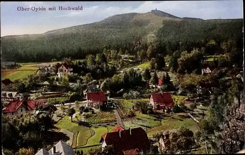 Ak Ober Oybin in der Oberlausitz, Hochwald, Teilansicht