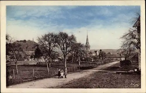 Ak Montrond Doubs, Avenue de la Gare