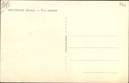 Ak Montrond Doubs, Vue generale