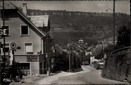 Ak Saint Hippolyte Doubs, L'Entree du pays et l'Hotel Bellevue