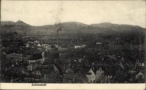 Ak Sélestat Schlettstadt Elsass Bas Rhin, Vue generale, Blick auf den Ort