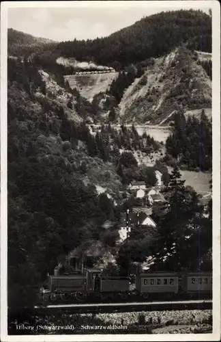 Ak Triberg Schwarzwald, Schwarzwaldbahn