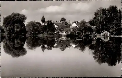 Ak Wessling Weßling Oberbayern, im Malerwinkel, Blick vom See