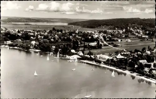 Ak Herrsching am Ammersee, Fliegeraufnahme