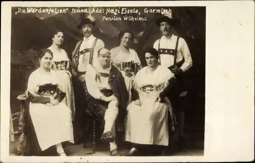 Foto Ak Garmisch Partenkirchen in Oberbayern, "Die Werdenfelser", Gruppenfoto, Nazi Eisele