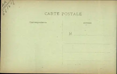 Ak Montfaucon Meuse, Observatoire allemand construit dans les ruines de l'Eglise, I. WK