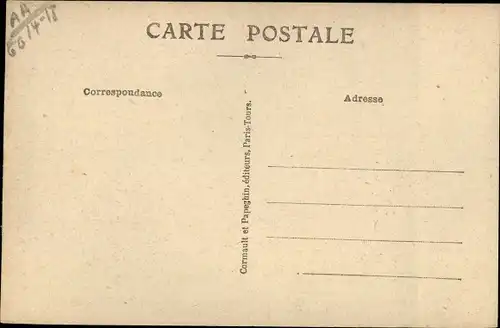 Ak Verdun Meuse, La Rue Beaurepaire bombardée par les Allemands, Kriegszerstörung I. WK