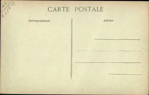 Ak Antheuil Oise, La Ferme des Loges, ruines, Kriegszerstörung I. WK