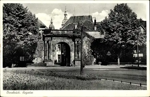 Ak Osnabrück in Niedersachsen, Blick auf das Hegertor