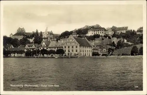 Ak Meersburg am Bodensee, Total vom See