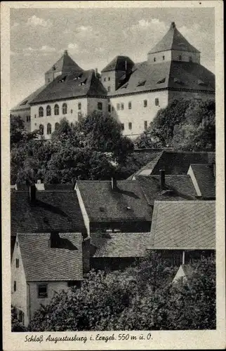Ak Augustusburg im Erzgebirge, Schloss Augustusburg