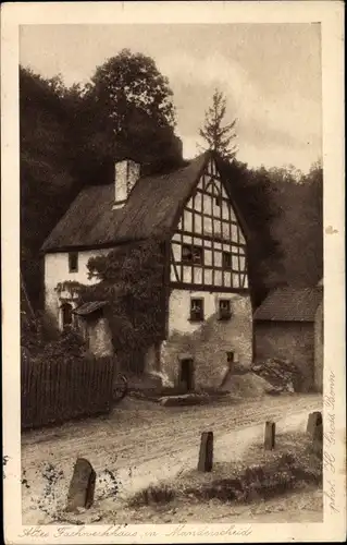Ak Manderscheid in der Eifel, Altes Fachwerkhaus