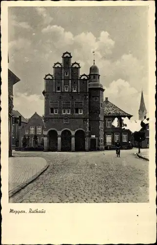 Ak Meppen im Emsland, Rathaus