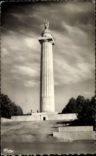 Ak Montfaucon Meuse, Le Monument Americain