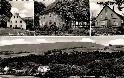 Ak Bad Seebruch Vlotho an der Weser, Haus Stille, Hollmann, Blick auf den Ort