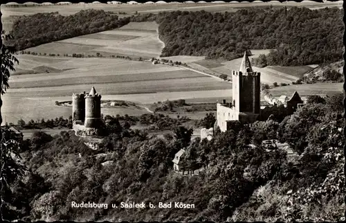 Ak Bad Kösen Naumburg an der Saale, Rudelsburg und Saaleck