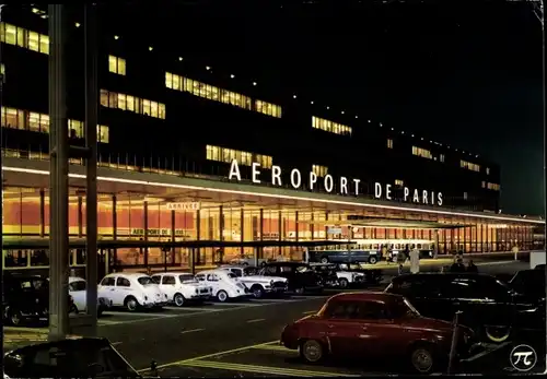 Ak Orly Val de Marne, Aeroport de Paris-Orly, automobiles