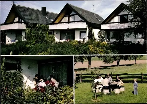 Ak Rinnen Michelfeld im Kreis Schwäbisch Hall, Ferienhäuser Hambrecht, Teilansichten