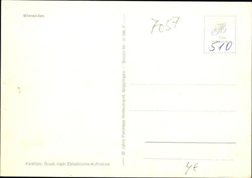 Ak Winnenden in Württemberg, Panorama, Teilansicht