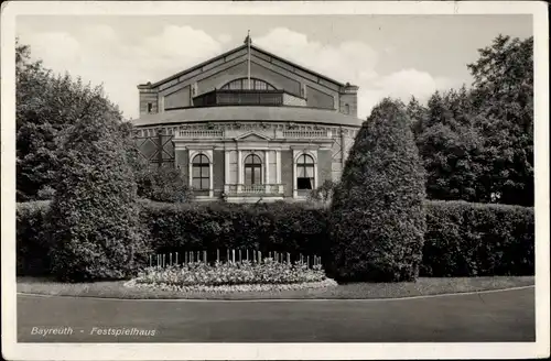 Ak Bayreuth in Oberfranken, Festspielhaus