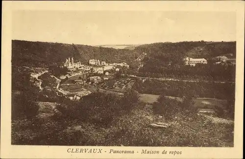 Ak Clervaux Clerf Luxembourg, Panorama, Maison de repos