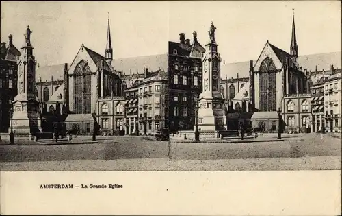 Stereo Ak Amsterdam Nordholland Niederlande, La Grande Eglise