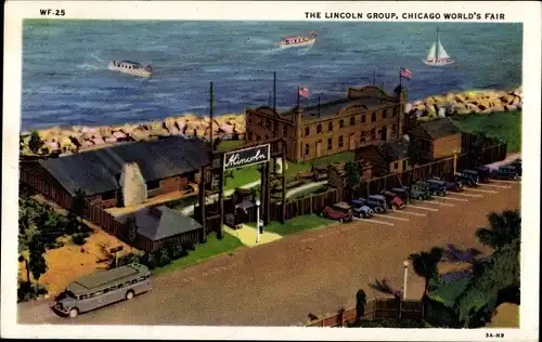 Ak Chicago Illinois USA, The Lincoln Group, World's Fair, 1933