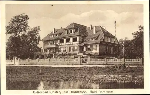 Ak Kloster Insel Hiddensee in der Ostsee, Hotel Dornbusch