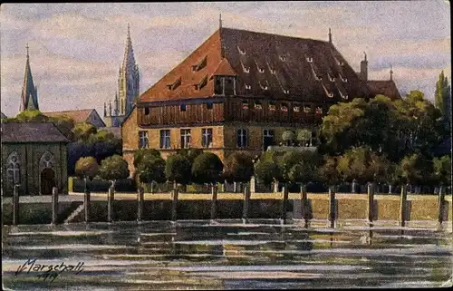 Künstler Ak Marschall, Konstanz am Bodensee, Konzilium