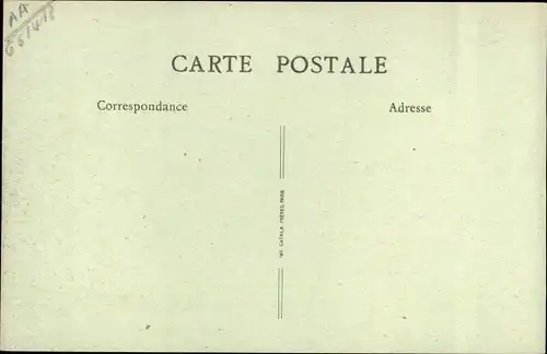 Ak Noyon Oise, Apres la guerre, Vue prise de la rue des Merciers, Place de l'Hotel de Ville, Ruines