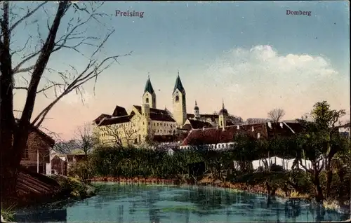 Ak Freising in Oberbayern, Domberg am Wasser