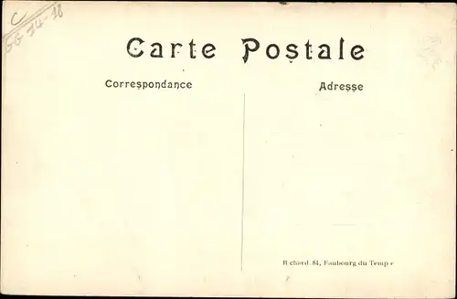 Ak Fère Champenoise Marne, Interieur de la gare apres le bombardement, französ. Soldaten, 1914