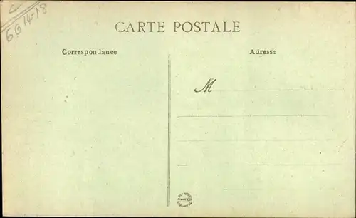 Ak Reims Marne, Un Carrefour pres du Marché, Ruines, Kriegszerstörung I. WK