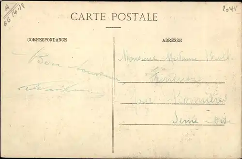 Ak Hériménil Meurthe et Moselle, La Guerre en Lorraine, 1914, Emplacement de batteries allemandes