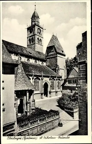 Ak Überlingen am Bodensee, St. Nikolaus-Münster