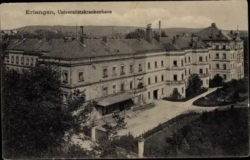 Ak Erlangen in Mittelfranken Bayern, Universitätskrankenhaus