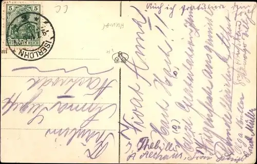 Künstler Ak Zwei Betrunkene Männer