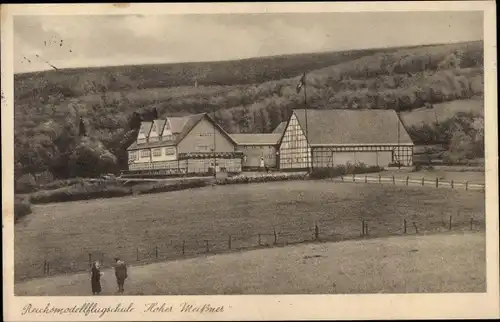 Ak Velmeden Hessisch Lichtenau, Reichsmodellflugschule Hoher Meißner